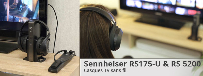 Description complète et acheter les casques Sennheiser RS 175-U et RS 5200 sur La boutique d'Eric