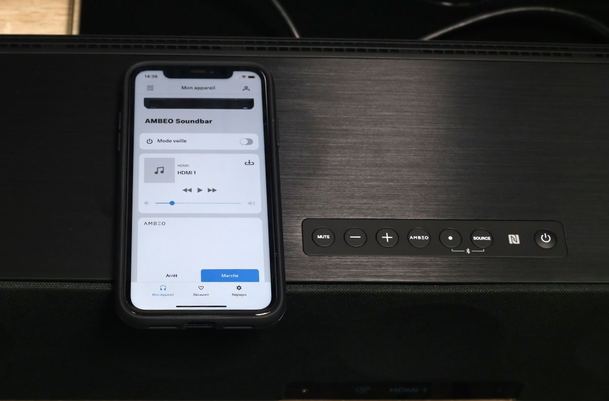 Application Smart Control pour la configuration réseau de la barre Sennheiser AMBEO Soundbar MAX