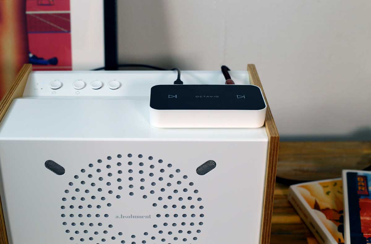 Transformez l'enceinte A.bsolument PRODIGE en enceinte connectée WiFi avec le lecteur réseau ultra compact Octavio STREAM