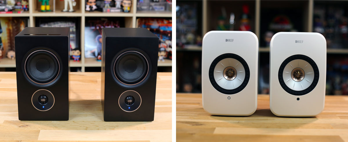 Comparer les enceintes connectées sans fil PSB Alpha IQ et KEF LSX Wireless II