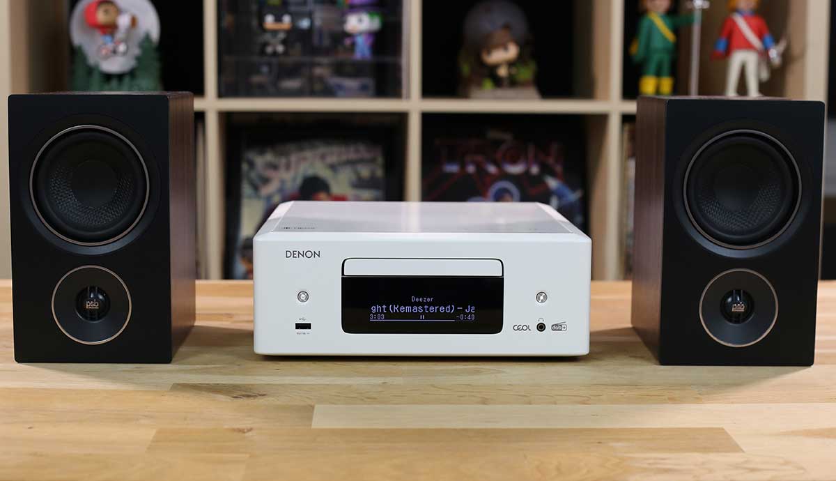 Association de l'amplificateur HiFi Denon Ceol N12 avec les enceintes PSB Alpha P3 Association de l'amplificateur HiFi Denon Ceol N12 avec les enceintes PSB Alpha P3
