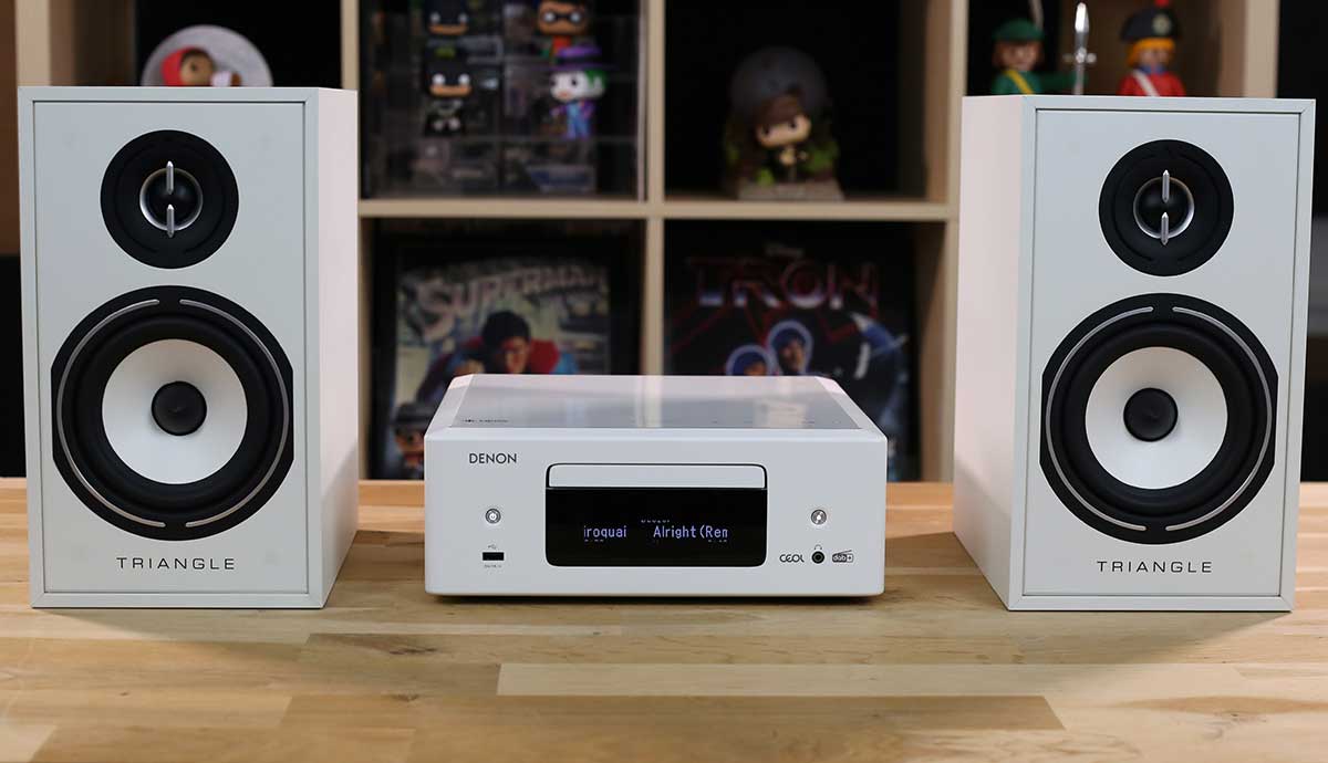 Association de l'amplificateur HiFi Denon Ceol N12 avec les enceintes Triangle Borea BR02 Association de l'amplificateur HiFi Denon Ceol N12 avec les enceintes Triangle Borea BR02
