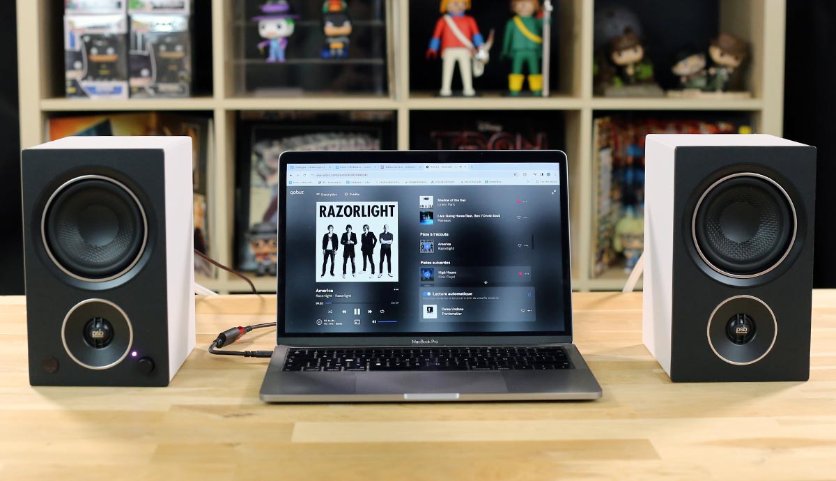 Les enceintes PSB Alpha AM3 proposent une entrée micro-USB pour connecter votre ordinateur Les enceintes PSB Alpha AM3 proposent une entrée micro-USB pour connecter votre ordinateur