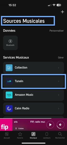 Retrouver les radios de Radio France sur TuneIn et BluOS Retrouver les radios de Radio France sur TuneIn et BluOS