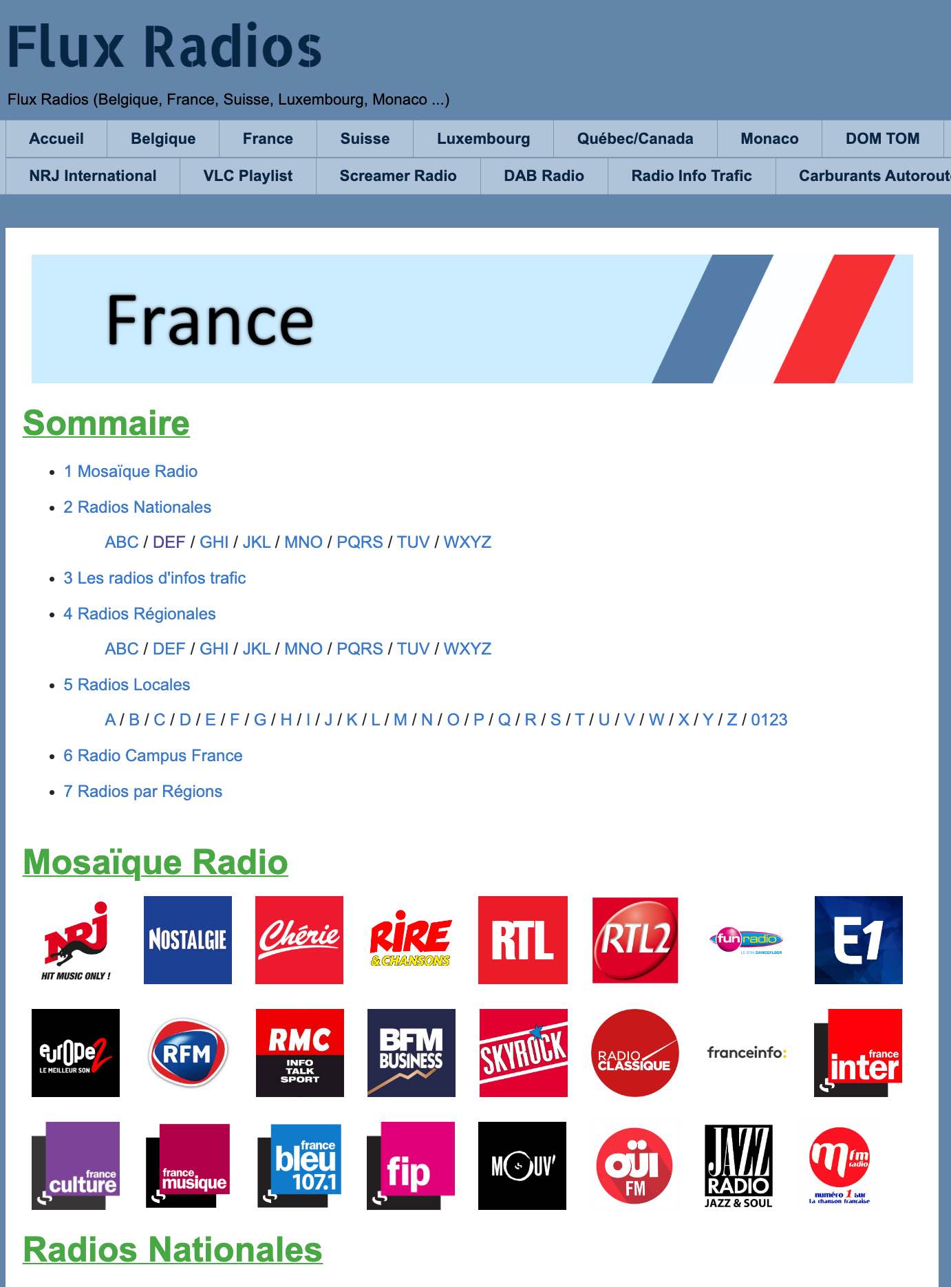 Trouver toutes les URL des flux audio des stations Radio France pour TuneIn et BluOS