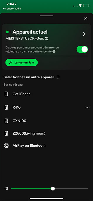 La Meisterstück est visible dans Spotify
