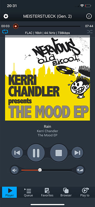 Ecoute du titre Rain de Kerri Chandler - Deep House