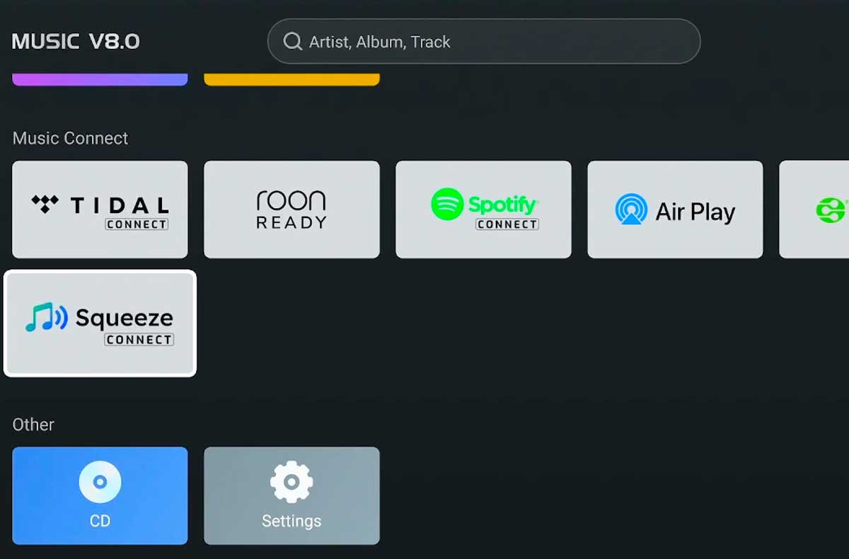 Les fonctions « Music Connect » permettent au lecteur d’être contrôlé par d’autres apps. Les fonctions « Music Connect » permettent au lecteur d’être contrôlé par d’autres apps.