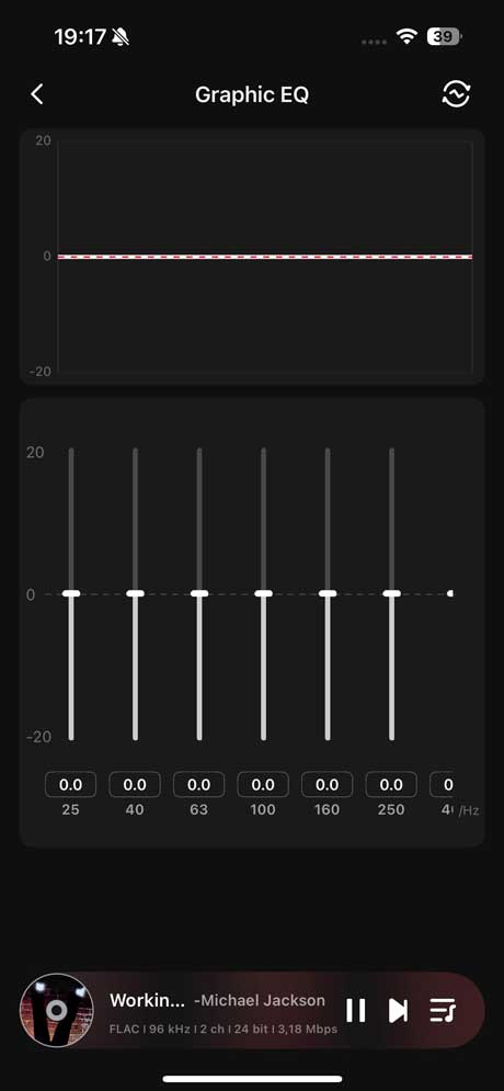 L'application StreamMagic donne accès à vos musique en haute résolution Il faut passer par l’appli pour accéder aux réglages audio avancés, dont les égaliseurs graphiques et paramétriques.