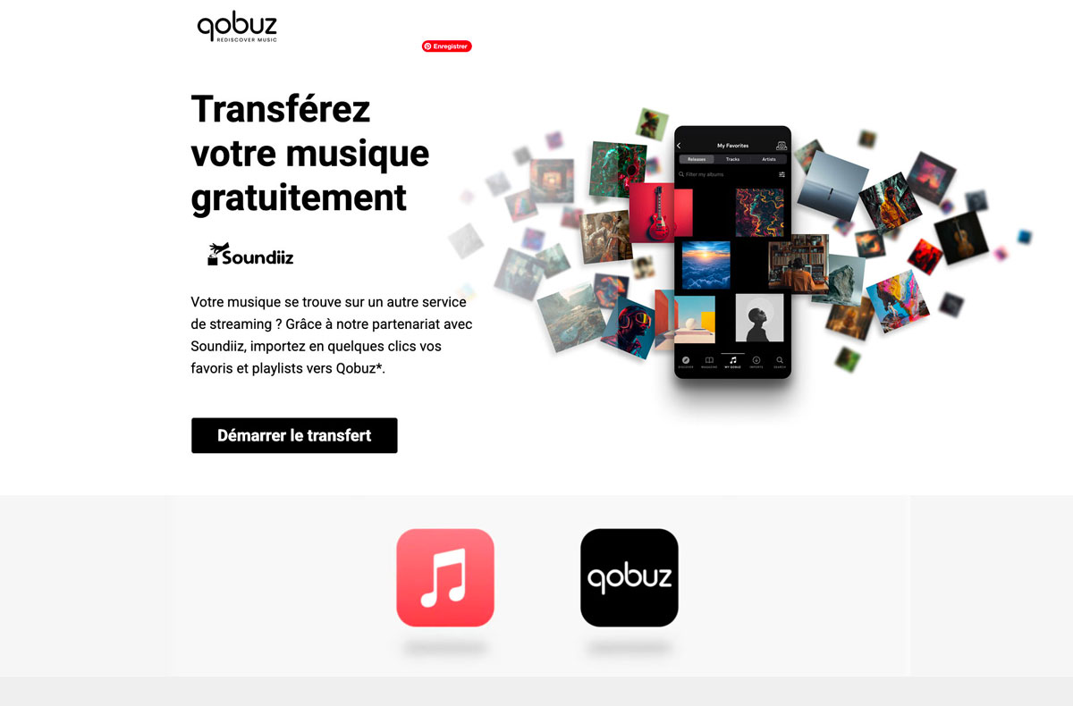 Le transfert de playlists d’une autre plateforme vers son abonnement Qobuz est assuré par Soundiiz ici (https://try.qobuz.com/faq-soundiiz-fr/). Le transfert de playlists d’une autre plateforme vers son abonnement Qobuz est assuré par Soundiiz ici (https://try.qobuz.com/faq-soundiiz-fr/).