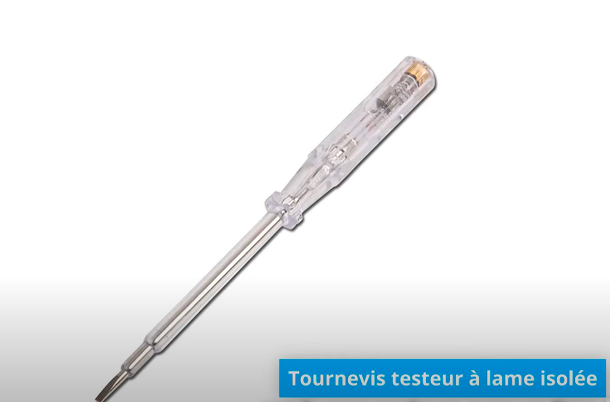 Testeur simple pour vérifier le sens de la phase sur une prise murale